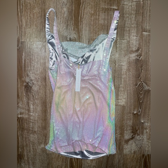 HOUSE OF HARLOW 1960 Rhinestone Mini Dress- NEW - Picture 4 of 10